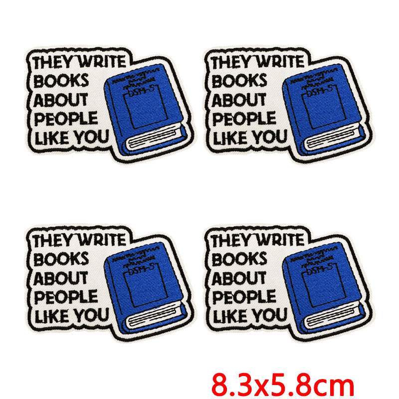 Embroidery Quote - 10 peças de patches bordados com