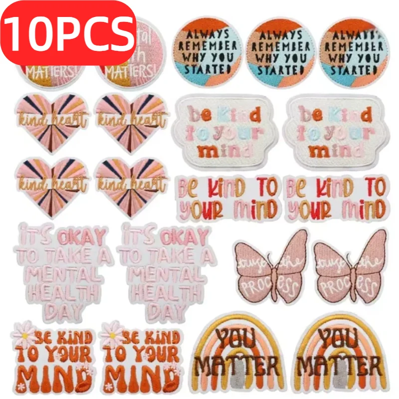 Embroidery Quote - Adesivos de Patches em Inglês 10