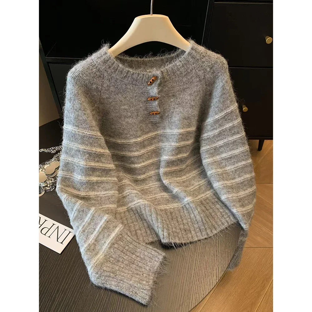Embroidery Fashion - Suéter Feminino de Lã e Caxemira