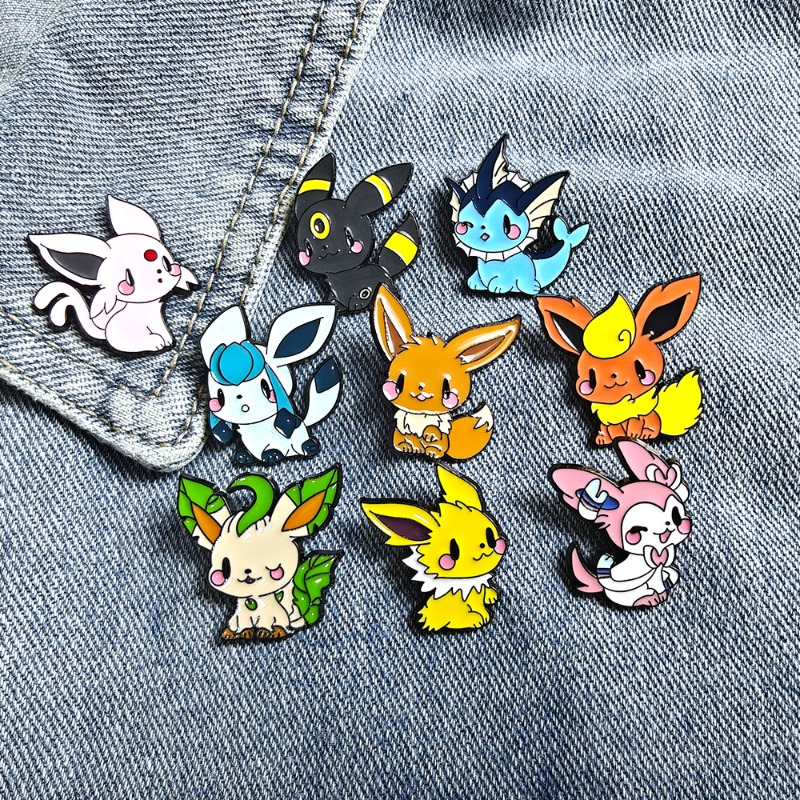 Embroidery Reddit - Conjunto de 9 Broches de Anime