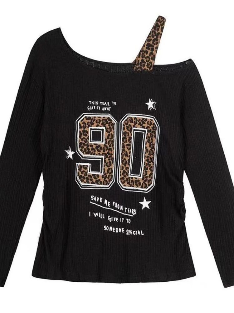 Embroidery Fashion - Camiseta Feminina Y2K com Estampa de