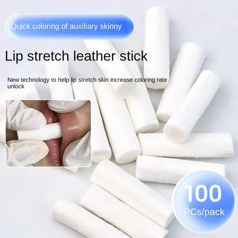 Embroidery Lips - 100 pçs descartável lábio tatuagem pele