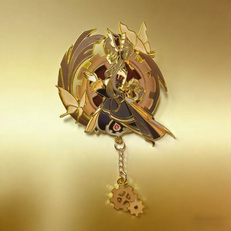 Embroidery Bracelet - Broche Esmaltado de Menina Anime Steampunk