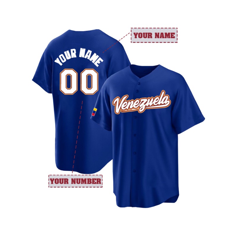 Camiseta de beisebol Venezuela - Embroidery On Shirt avaliação e preço