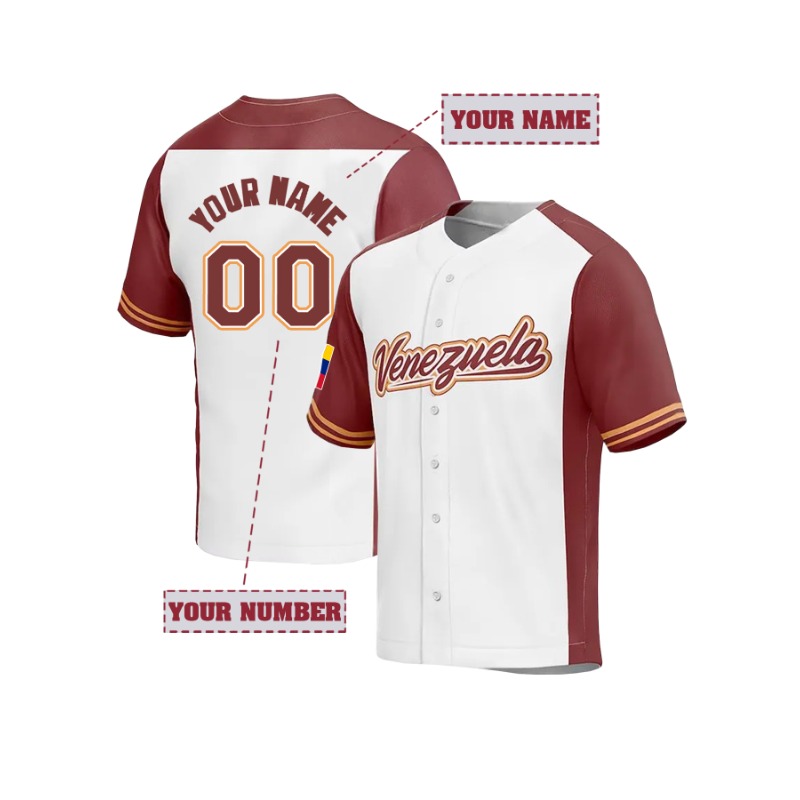 Camiseta de beisebol Venezuela - Embroidery On Shirt avaliação e preço