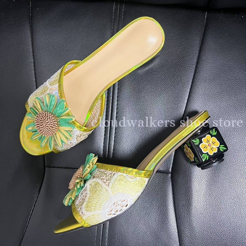 Chinelo de Verão com Bordado I - Embroidery Flower avaliação e preço