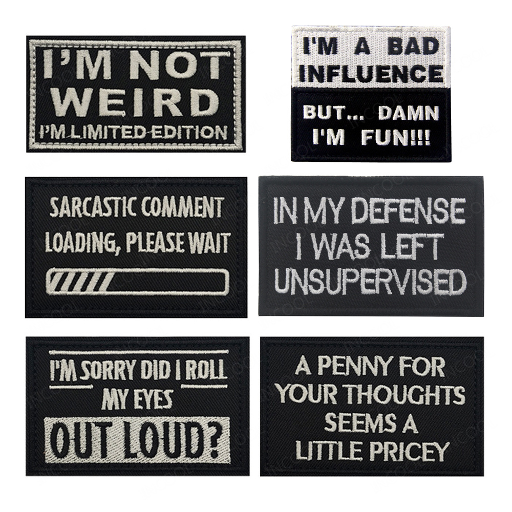 Patches de Bordado Preto e Bra - Embroidery Quote avaliação e preço