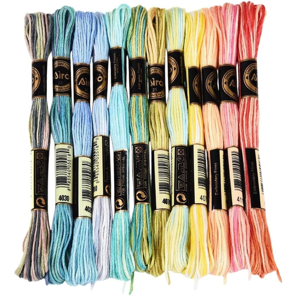 12 Meadas 105 Jardas 6 Fios Li - Embroidery Bracelet avaliação e preço