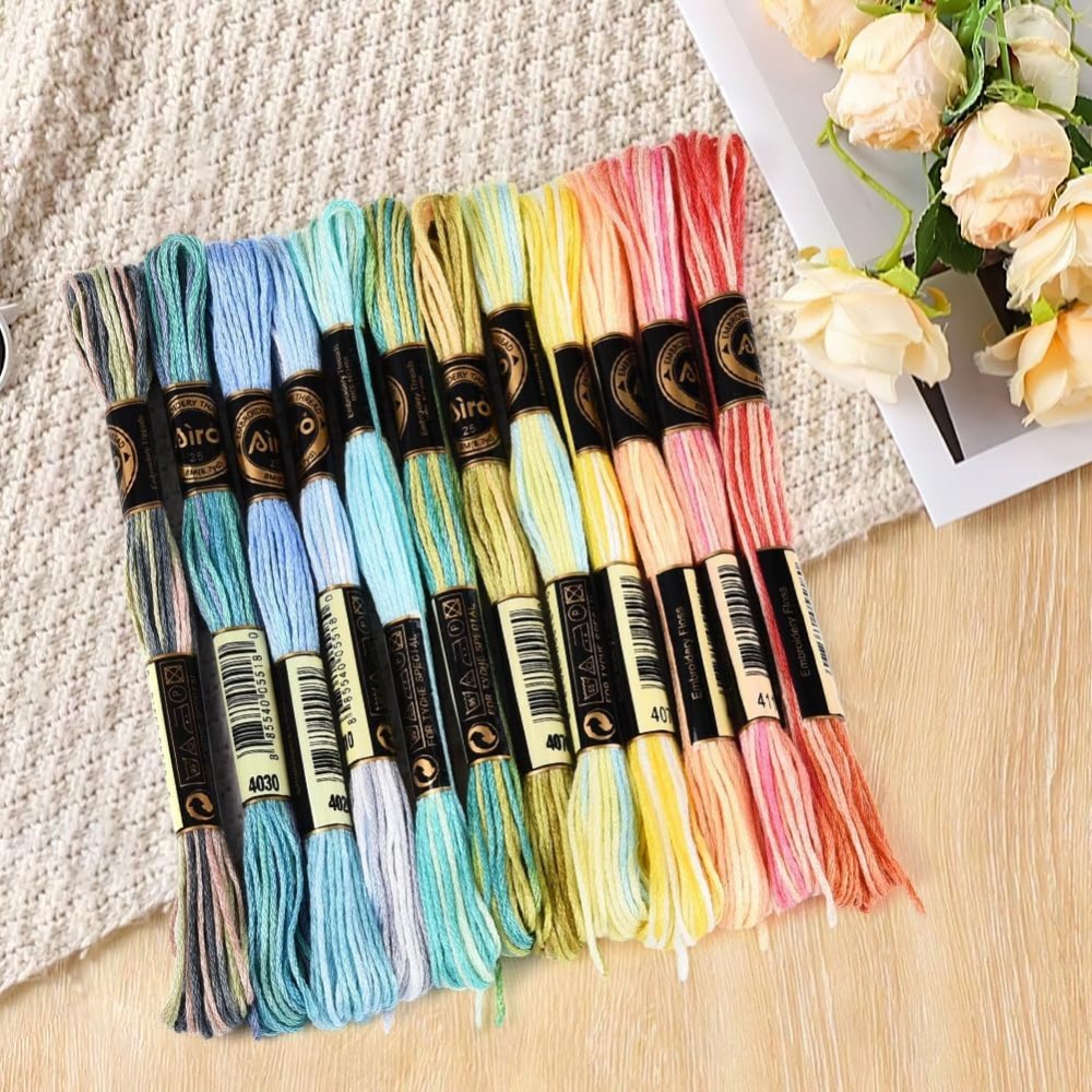 12 Meadas 105 Jardas 6 Fios Li - Embroidery Bracelet avaliação e preço