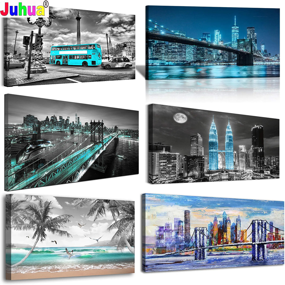 Famoso moderno urbano skyline  - Embroidery York avaliação e preço