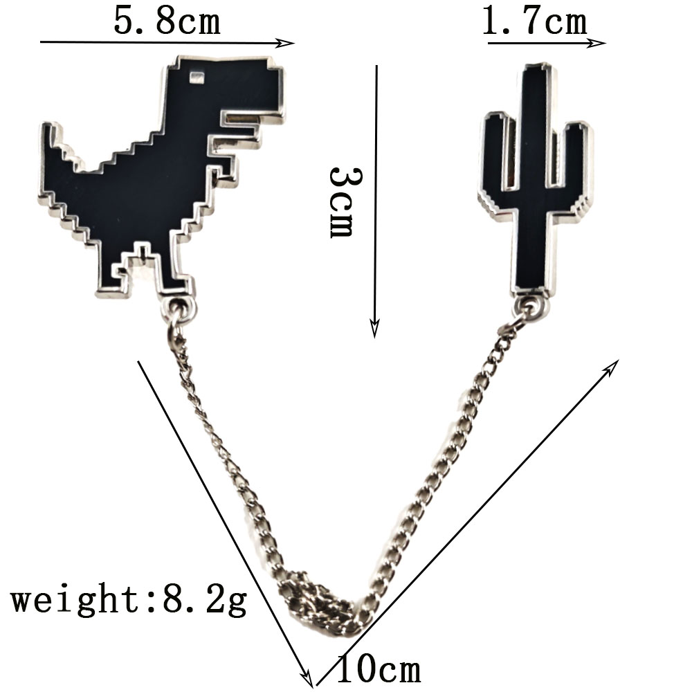 Pins de Esmalte Pixel T-Rex Di - Embroidery Bracelet avaliação e preço