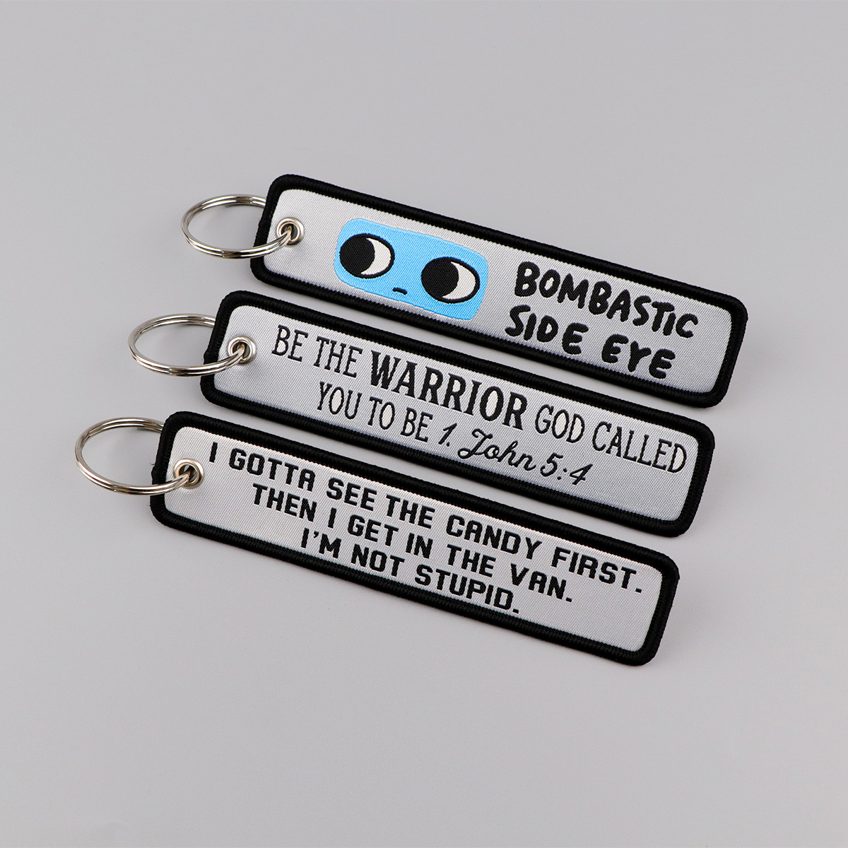 1Pçs Chaveiros Bordados com Fr - Embroidery Quote avaliação e preço