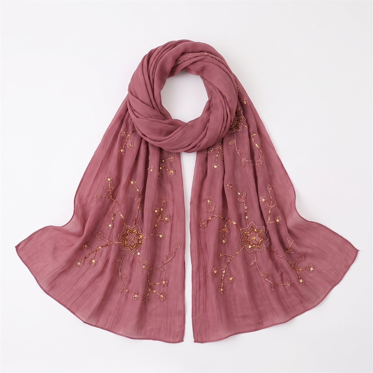 Lenço Hijab Fashion Crinkle co - Embroidery Fashion avaliação e preço