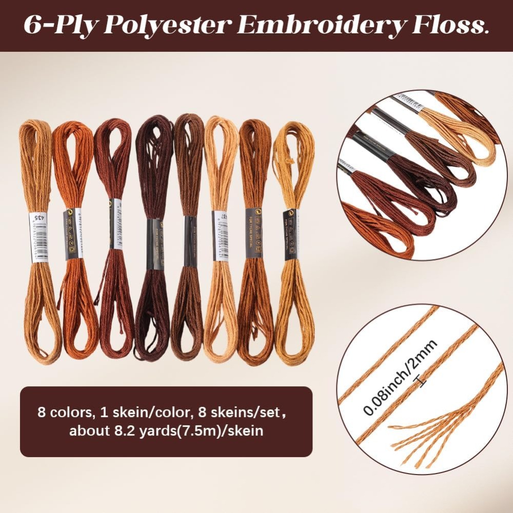 8 Meadas de Linha de Bordar Ma - Embroidery Bracelet avaliação e preço