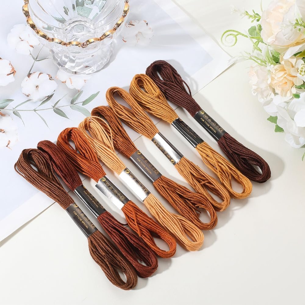 8 Meadas de Linha de Bordar Ma - Embroidery Bracelet avaliação e preço
