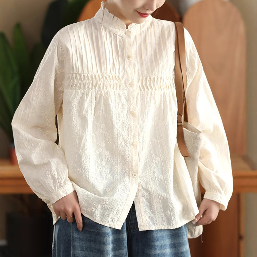Camisas de Algodão com Bordado - Embroidery On Shirt avaliação e preço