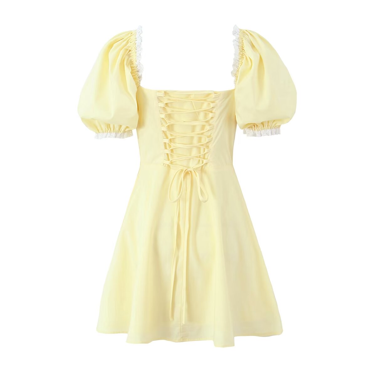 Vestido Mini Bodycon Amarelo D - Embroidery Yellow Dress avaliação e preço