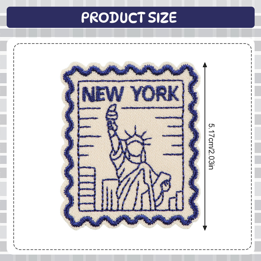 1 unidade de Patch de Tecido B - Embroidery York avaliação e preço