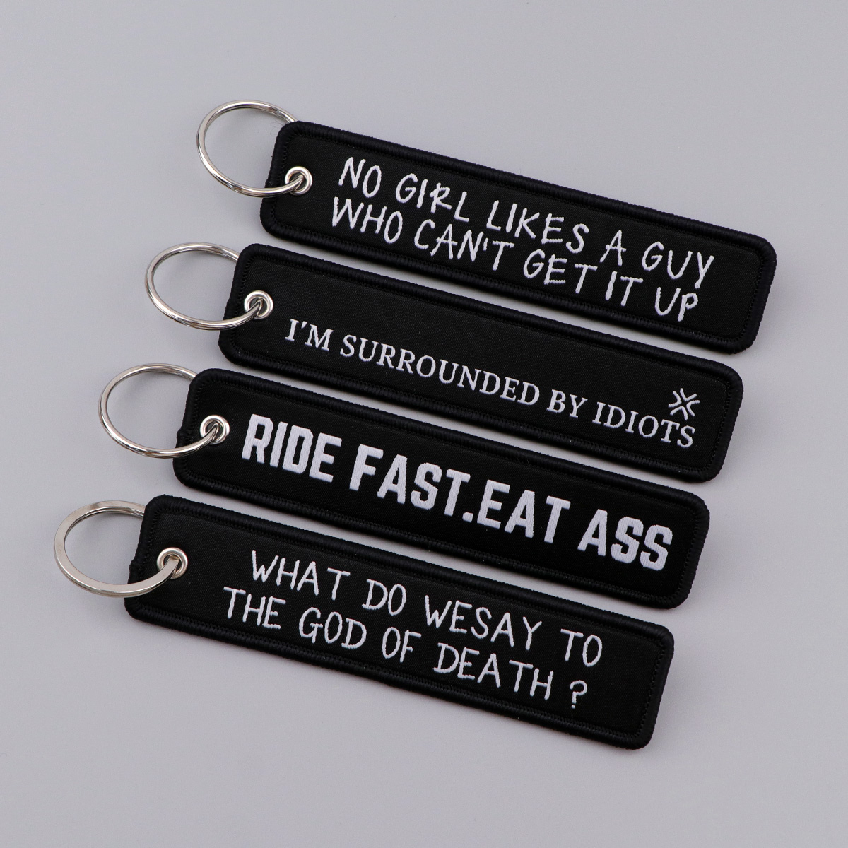 Chaveiros Bordados com Citaçõe - Embroidery Quote avaliação e preço
