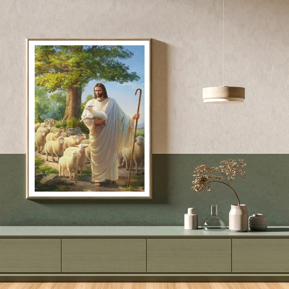 Pintura Diamante Cristã DIY Se - Embroidery Jesus avaliação e preço
