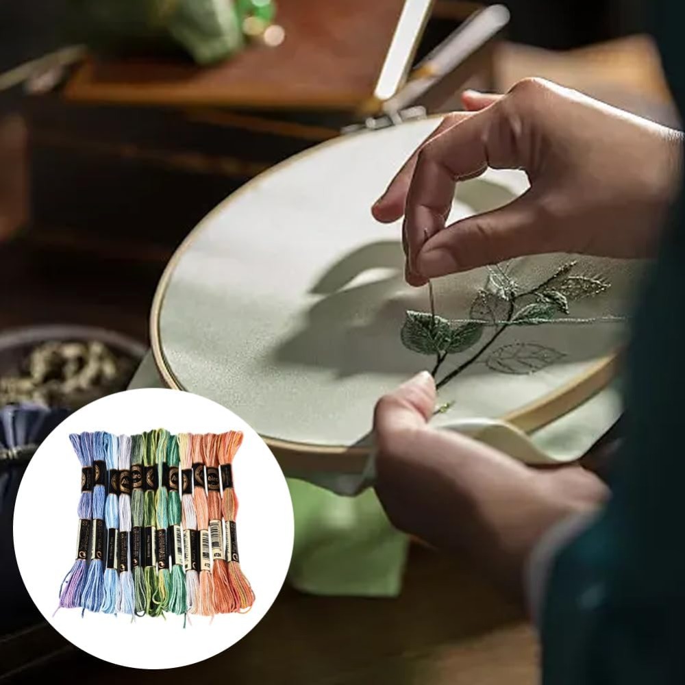 12 Meadas de Linha de Bordar p - Embroidery Bracelet avaliação e preço