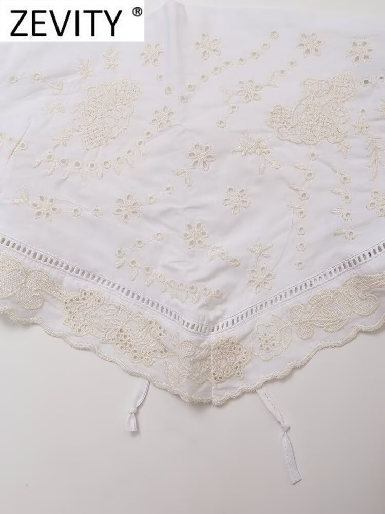 Zevity-Strapless Hollow Out Bl - Embroidery On Shirt avaliação e preço