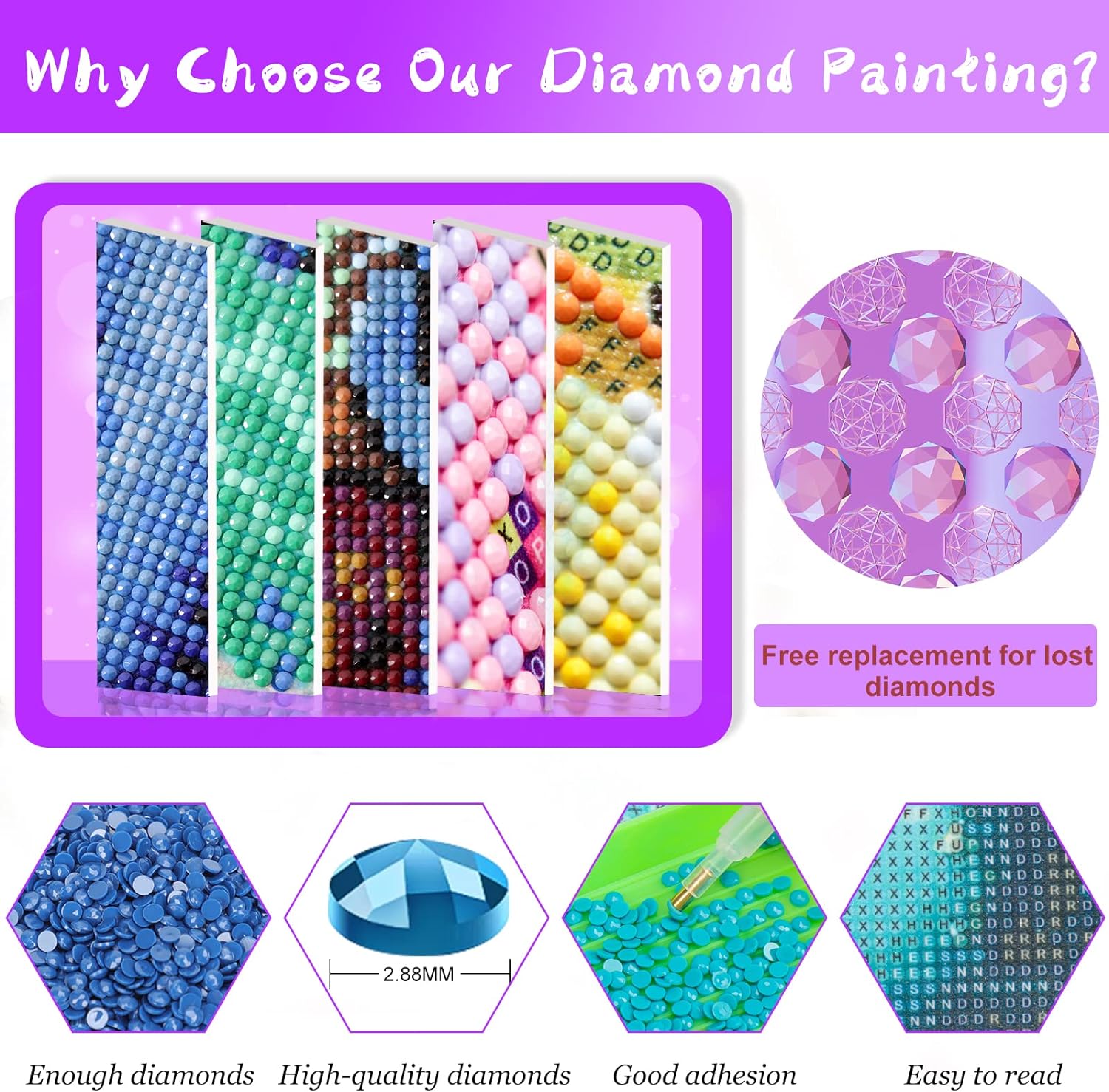 Pintura em Diamante 5D Sem Mol - Embroidery York avaliação e preço