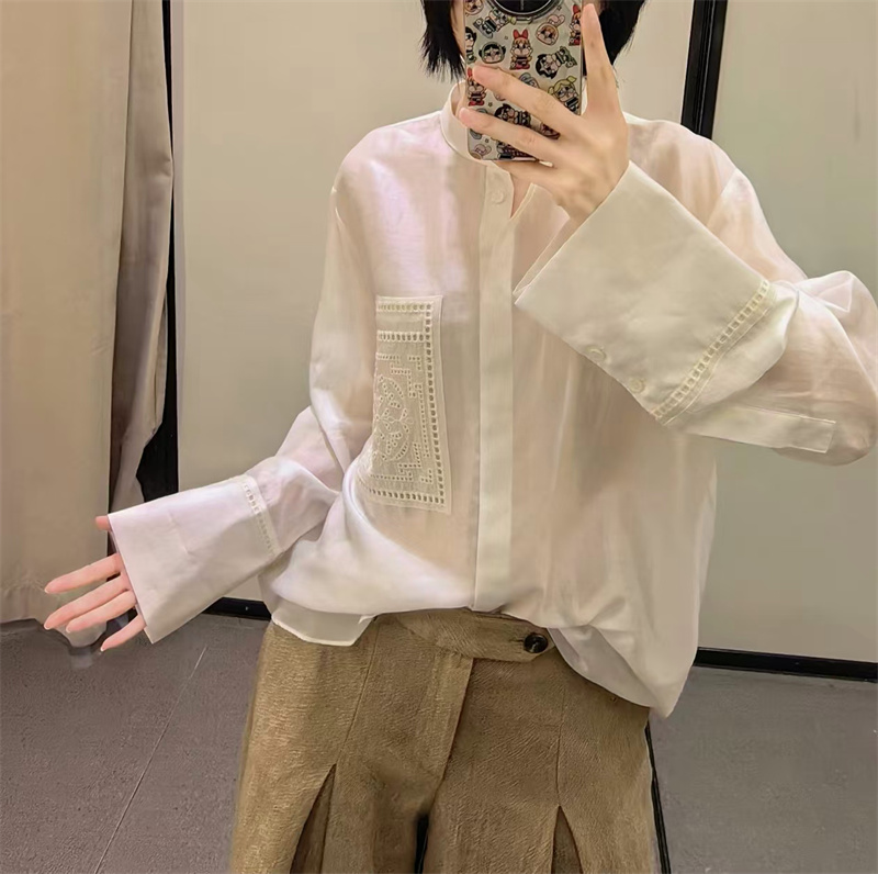 Camisa Feminina Guobioziy 2026 - Embroidery On Shirt avaliação e preço