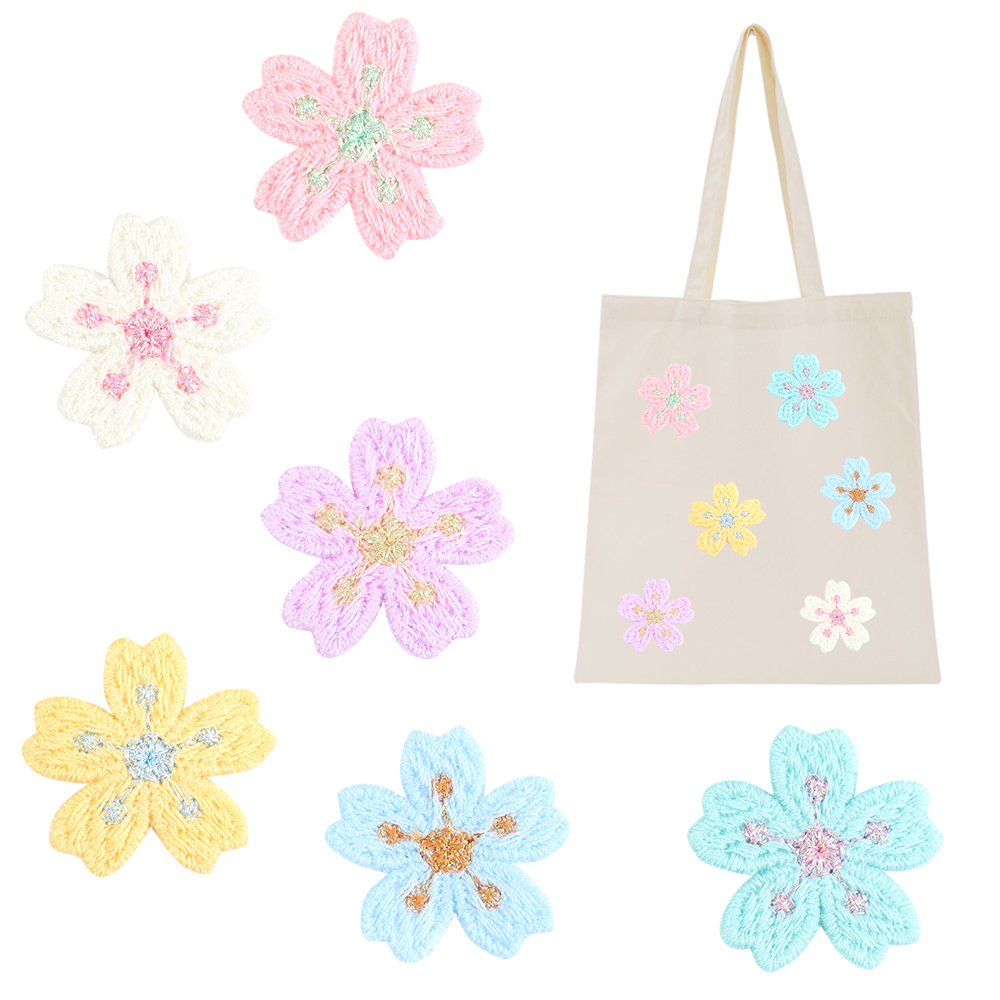 20 pçs/lote colorido 2.4cm bor - Embroidery Flower avaliação e preço