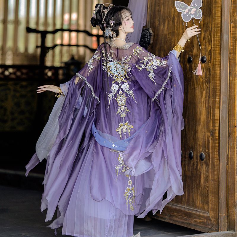 Vestido Hanfu Chinês para Mulh - Embroidery Yellow Dress avaliação e preço